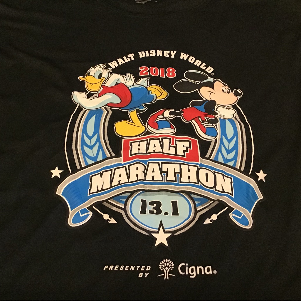 Run Disney 2018 Half Marathon 13.1 Mickey Mouse Long Sleeve Size Small Xl